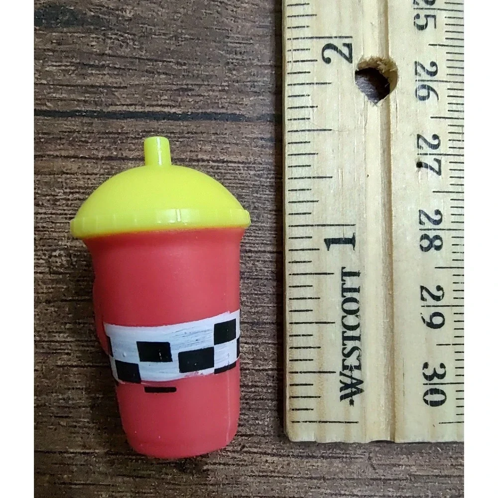 LOL SURPRISE DOLL ACCESSORIES BOTTLE ONLY RED YELLOW CHECKERED RACE BLACK WHITE